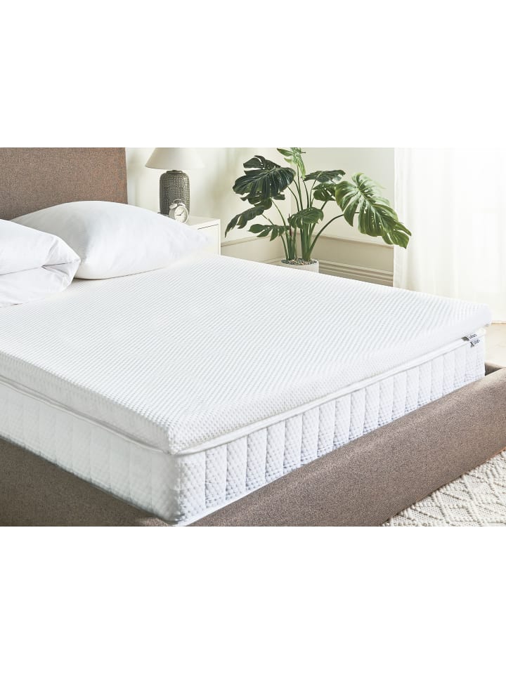 Beliani Topper GRACIOUS in Weiß - (W) 160 x (H) 6 x (L) 200 cm günstig kaufen onesize