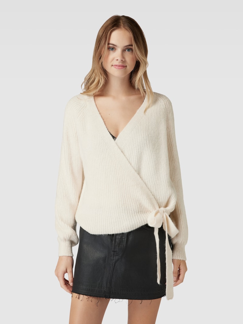 Cardigan in Wickel-Optik Modell 'MIA' in offwhite