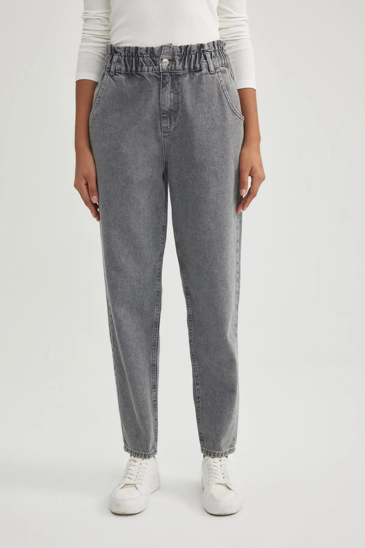 DeFacto  Paperbag High Waist Knöchellange Jeans Waschbare Hose B5464ax23cw