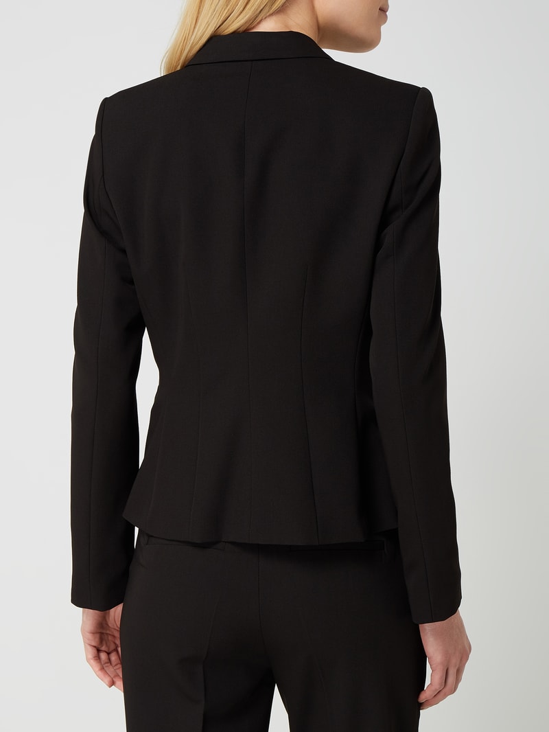 Blazer mit Paspeltaschen in schwarz