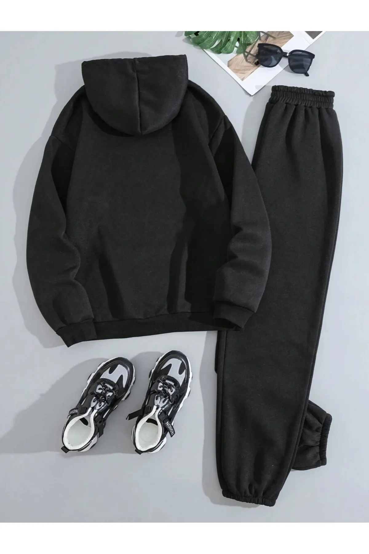 MOONBULL  Sport-Sweatsuit Set - Schwarz - Regular Fit