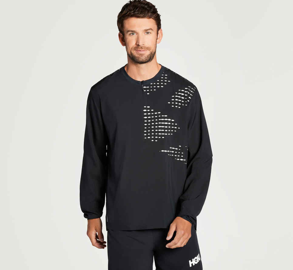 1/2 Zip Wind Shell Black