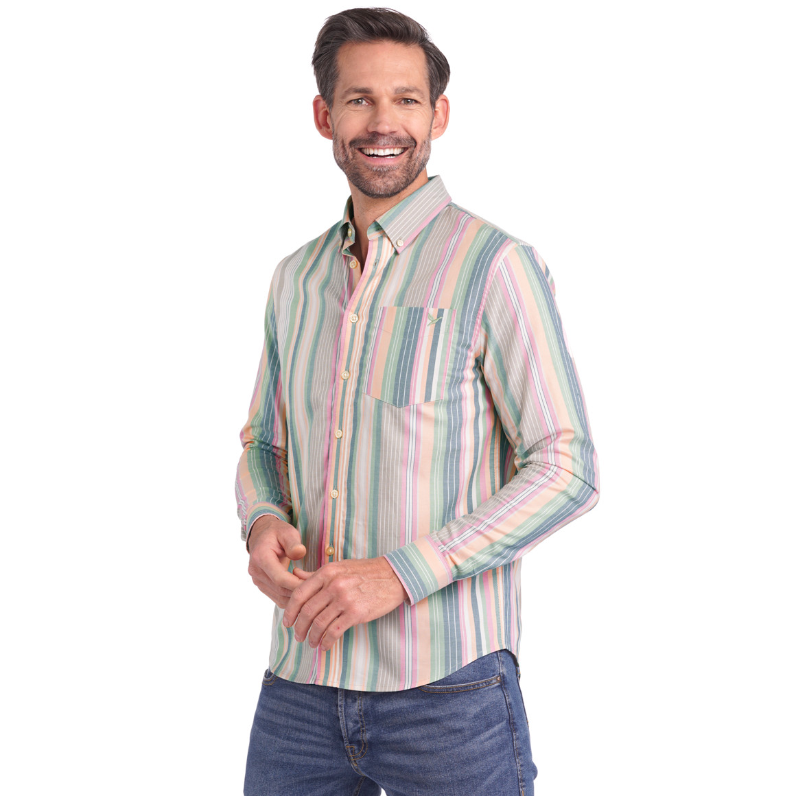 Herren Hemd mit Streifen