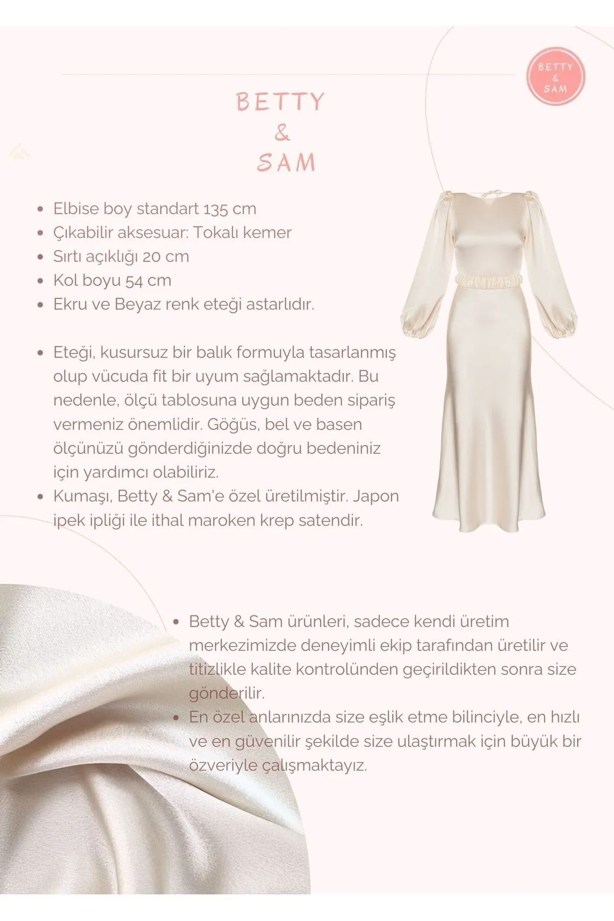 BETTY & SAM  Heleny Special Design Saks Verlobungskleid