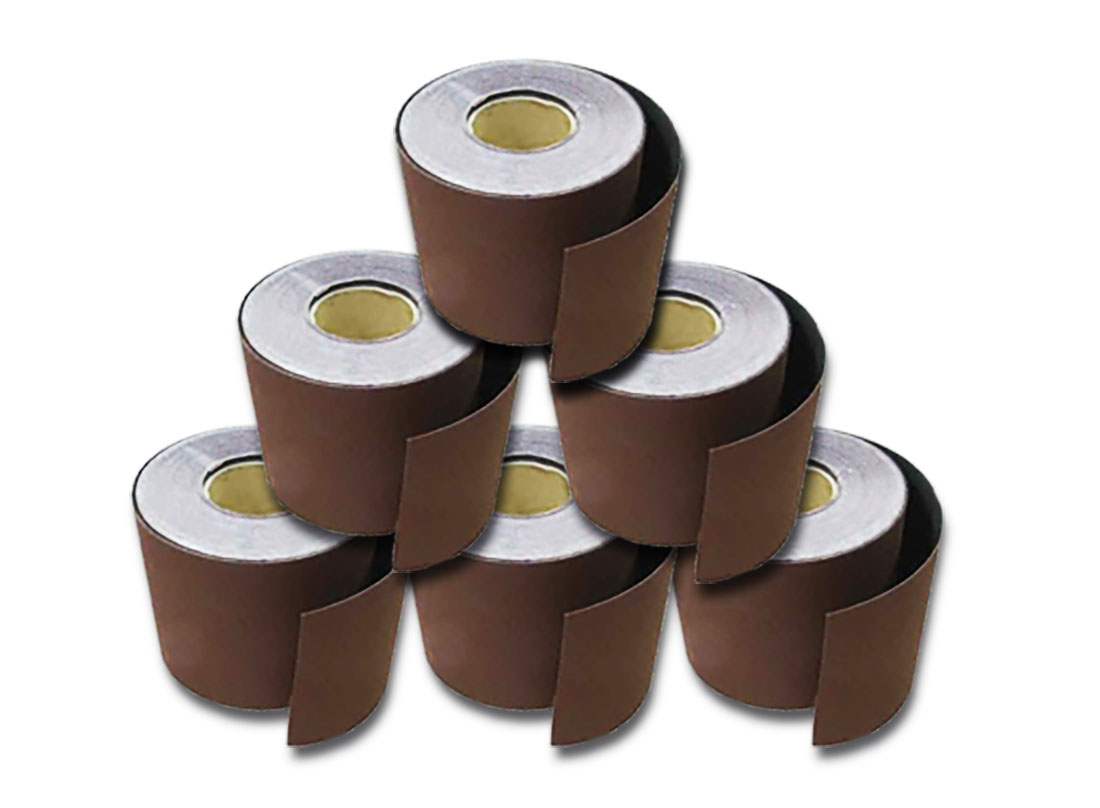 Vago-Tools Schleifrollen 115mm Rollenschleifpapier P60-320 je 1 Stück Set 6 tlg
