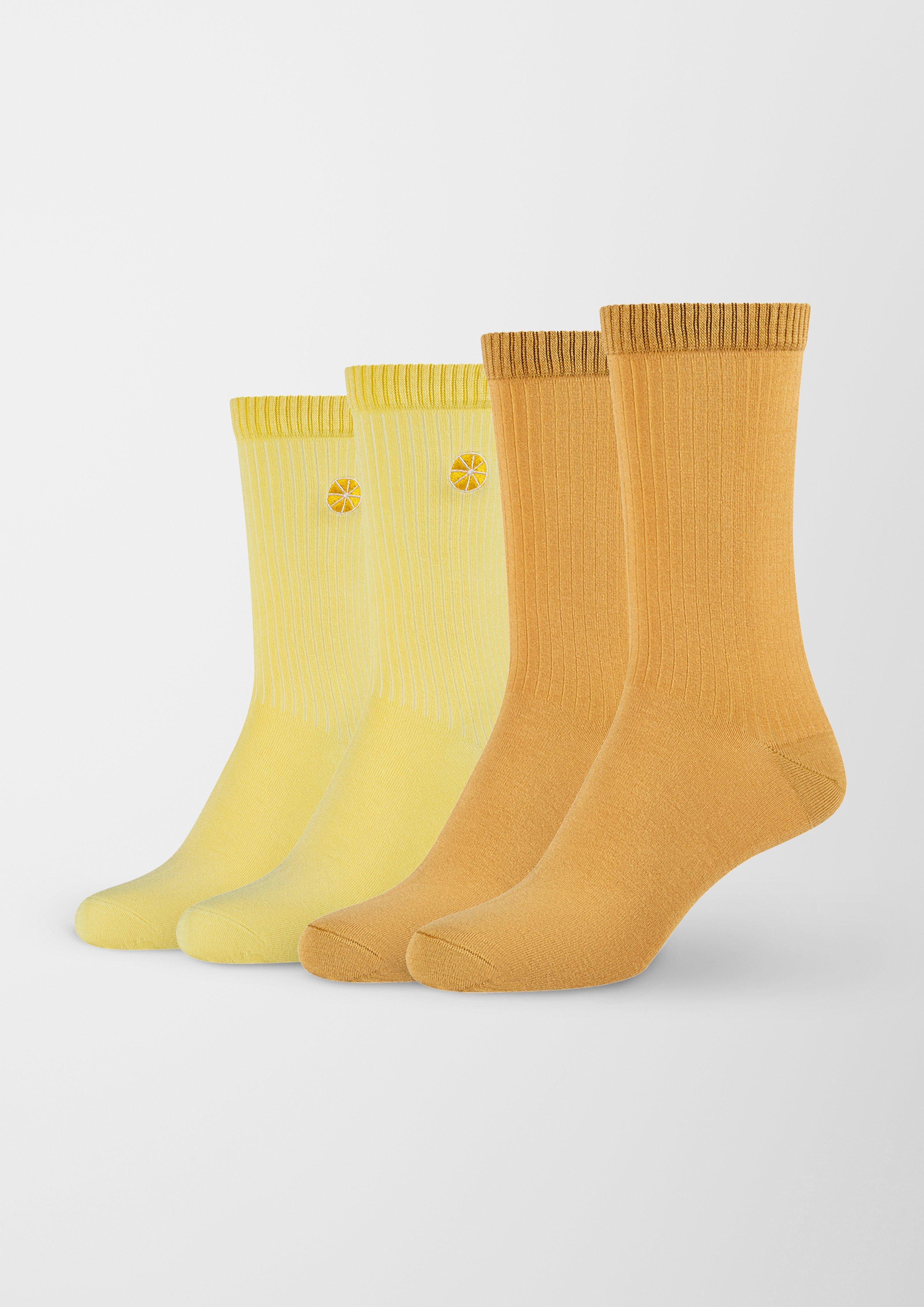 4er-Pack Socken mit Stickerei  6007833-1700