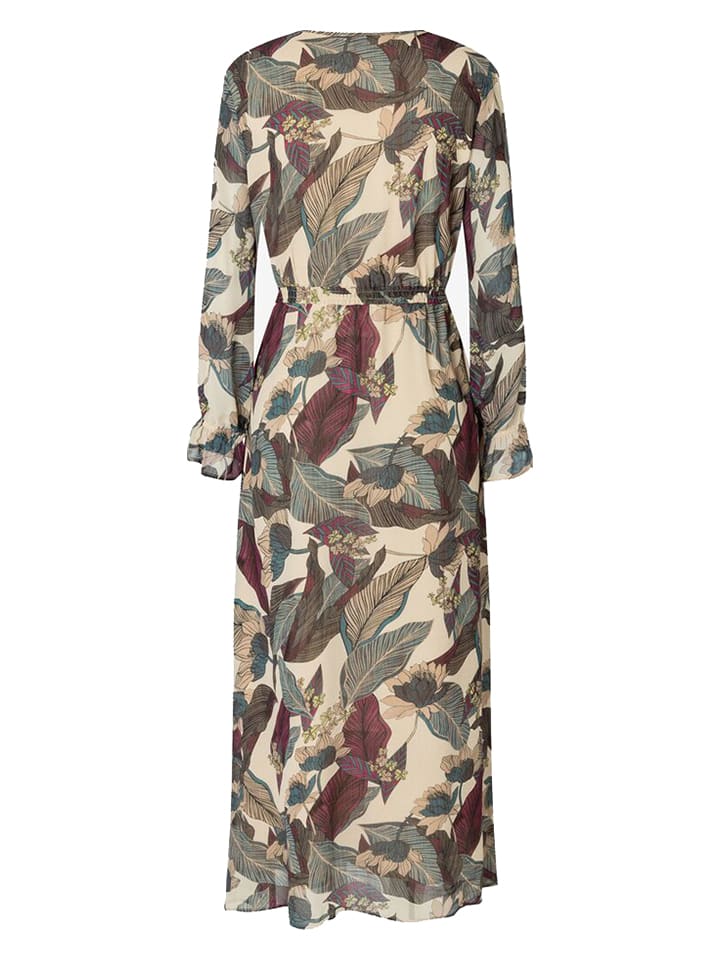 More & More Kleid in Beige/ Grün günstig kaufen