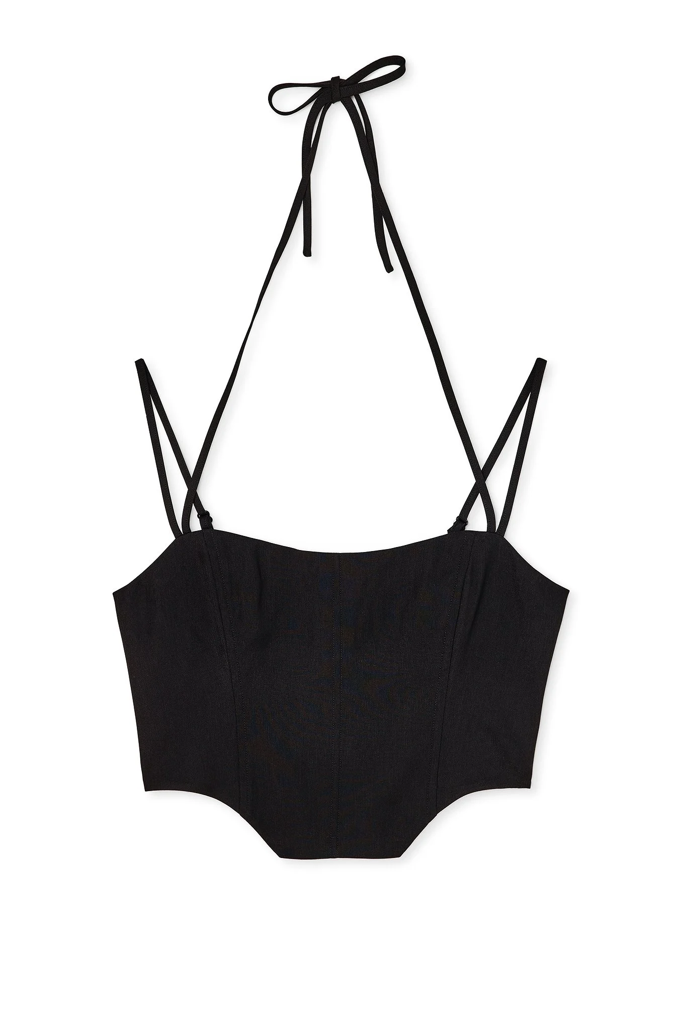 Smock Back Strap Detail Corset Top