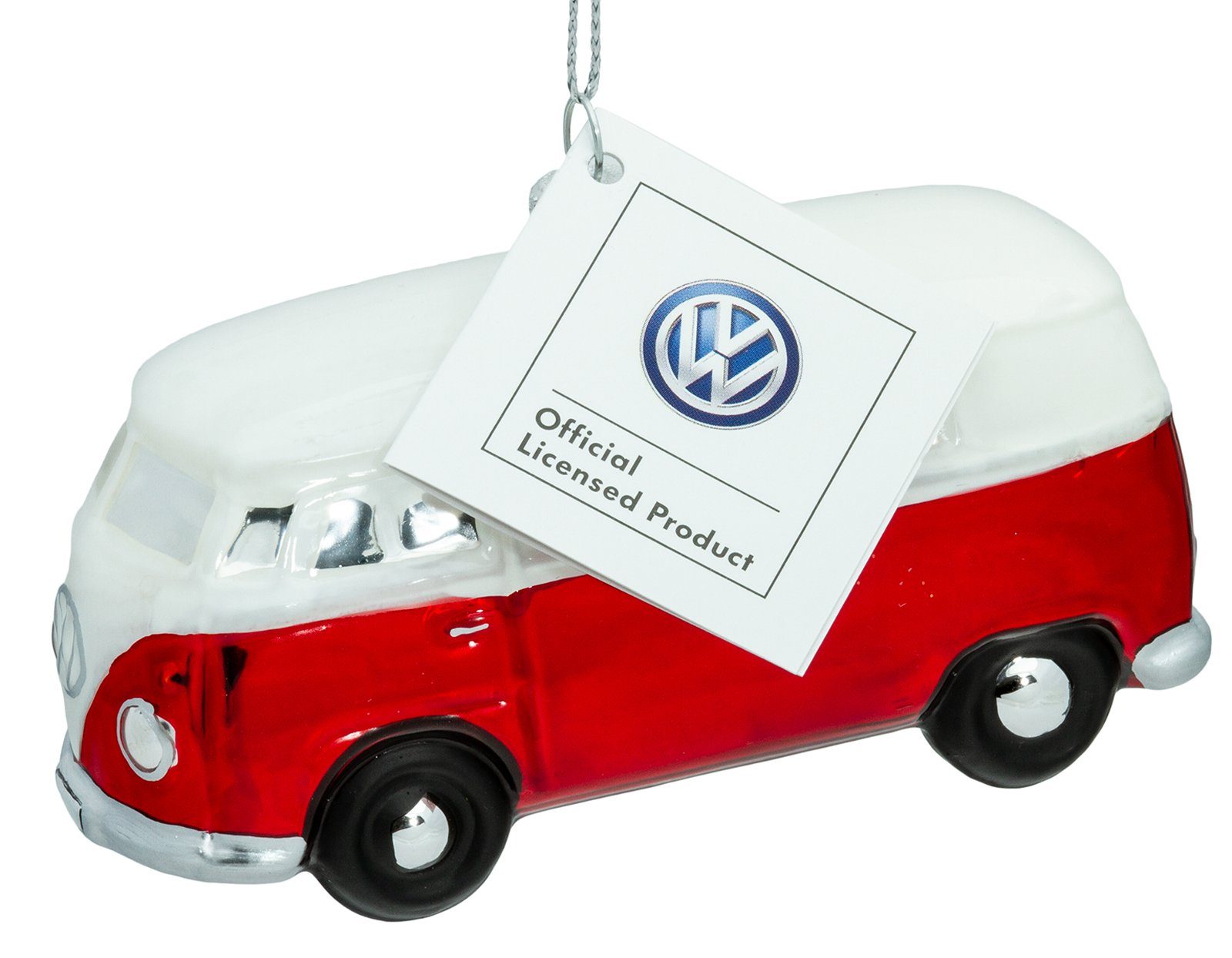 SIKORA Christbaumschmuck SIKORA BS718 VW Bulli T1 Christbaumschmuck Glas Figur Weihnachtsbaum Anhänger - Premium Line