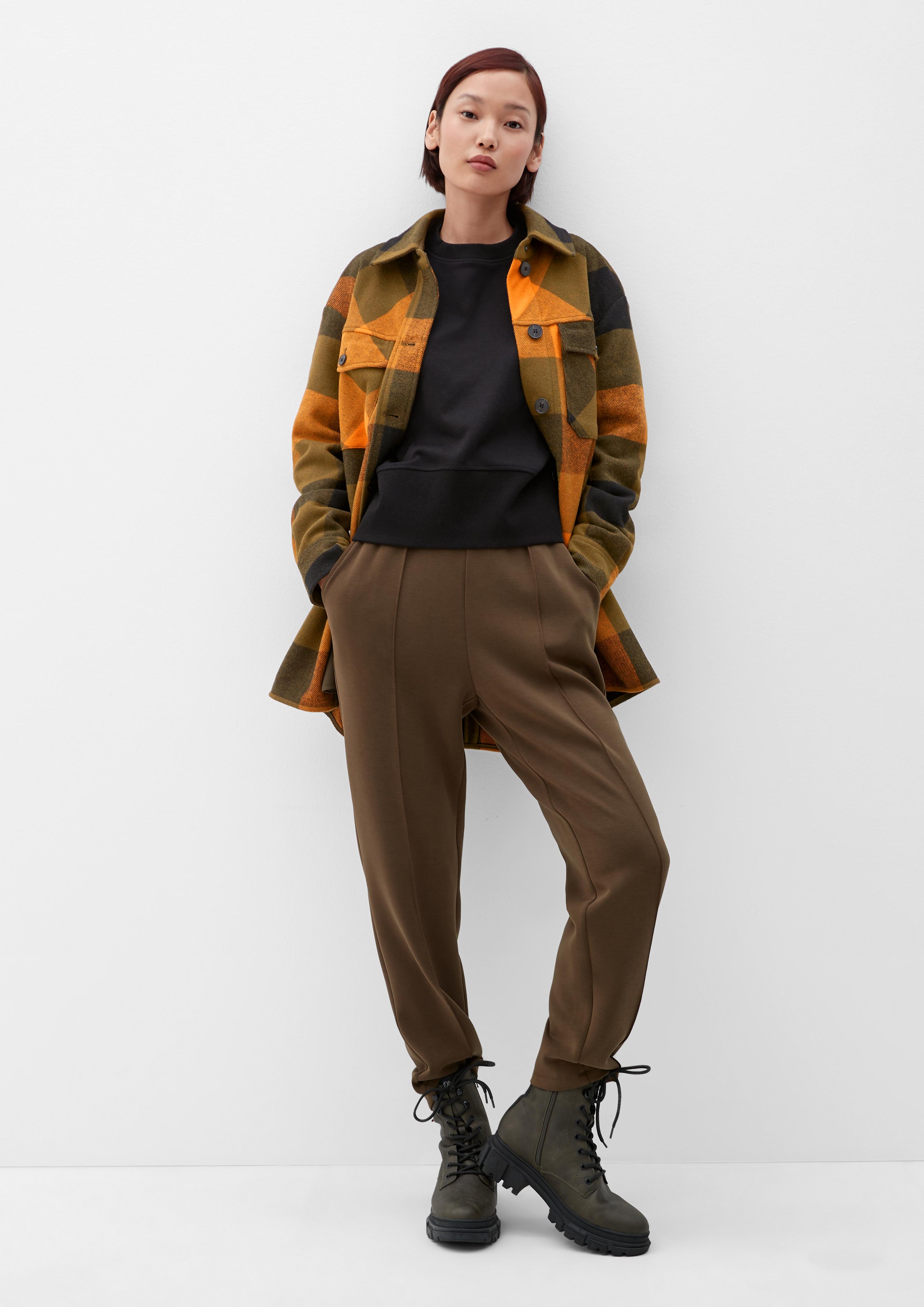 Kariertes Overshirt aus Wollmix  2125001-79N0