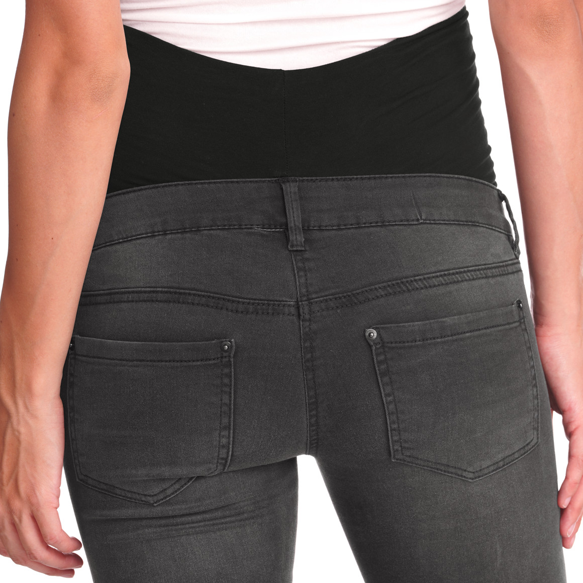 Damen Umstands-Jeggings in Dunkelgrau