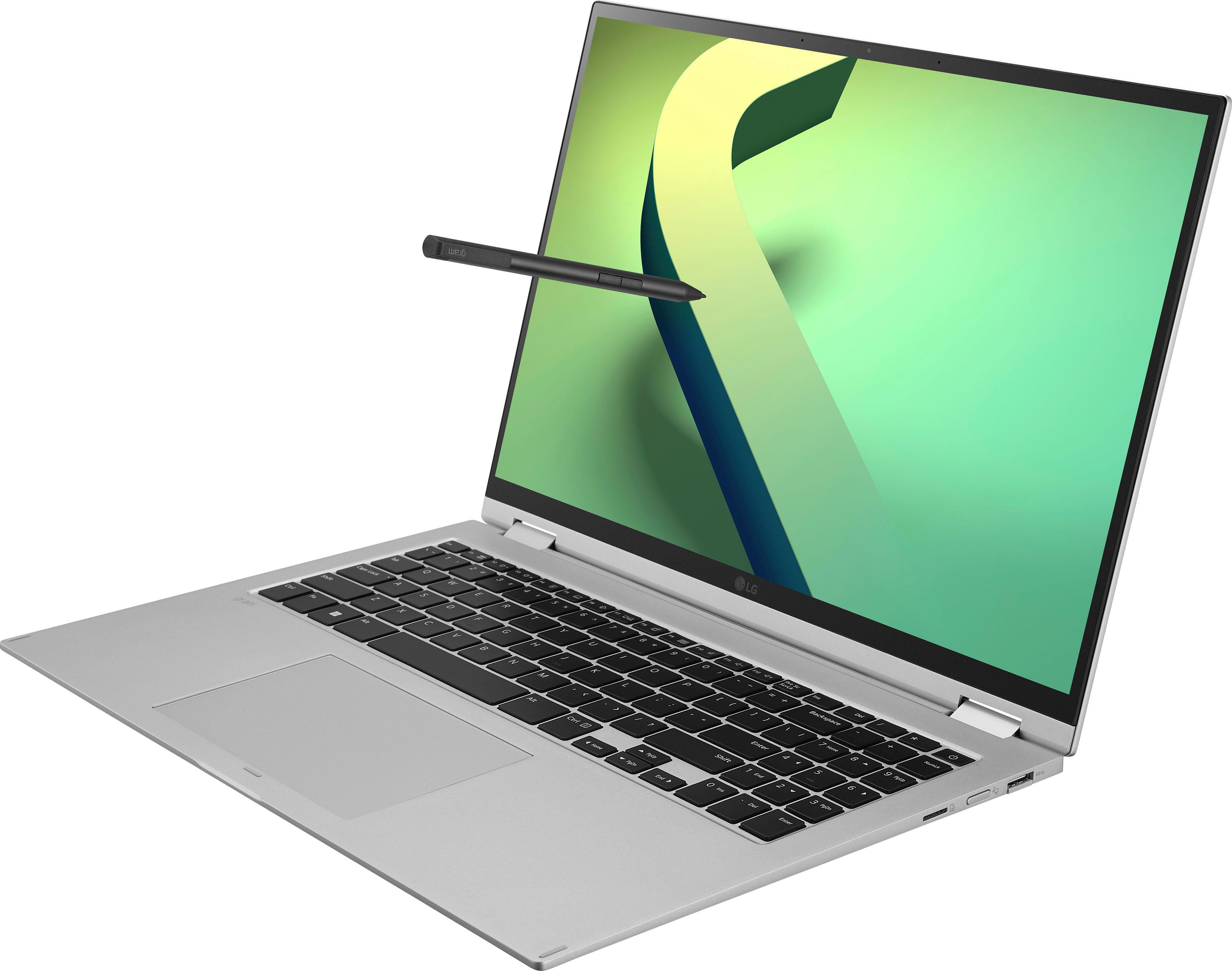 LG gram 16 Notebook (40,6 cm/16 Zoll, Intel Core i7 1260P, Iris Xe Graphics, 1000 GB SSD)