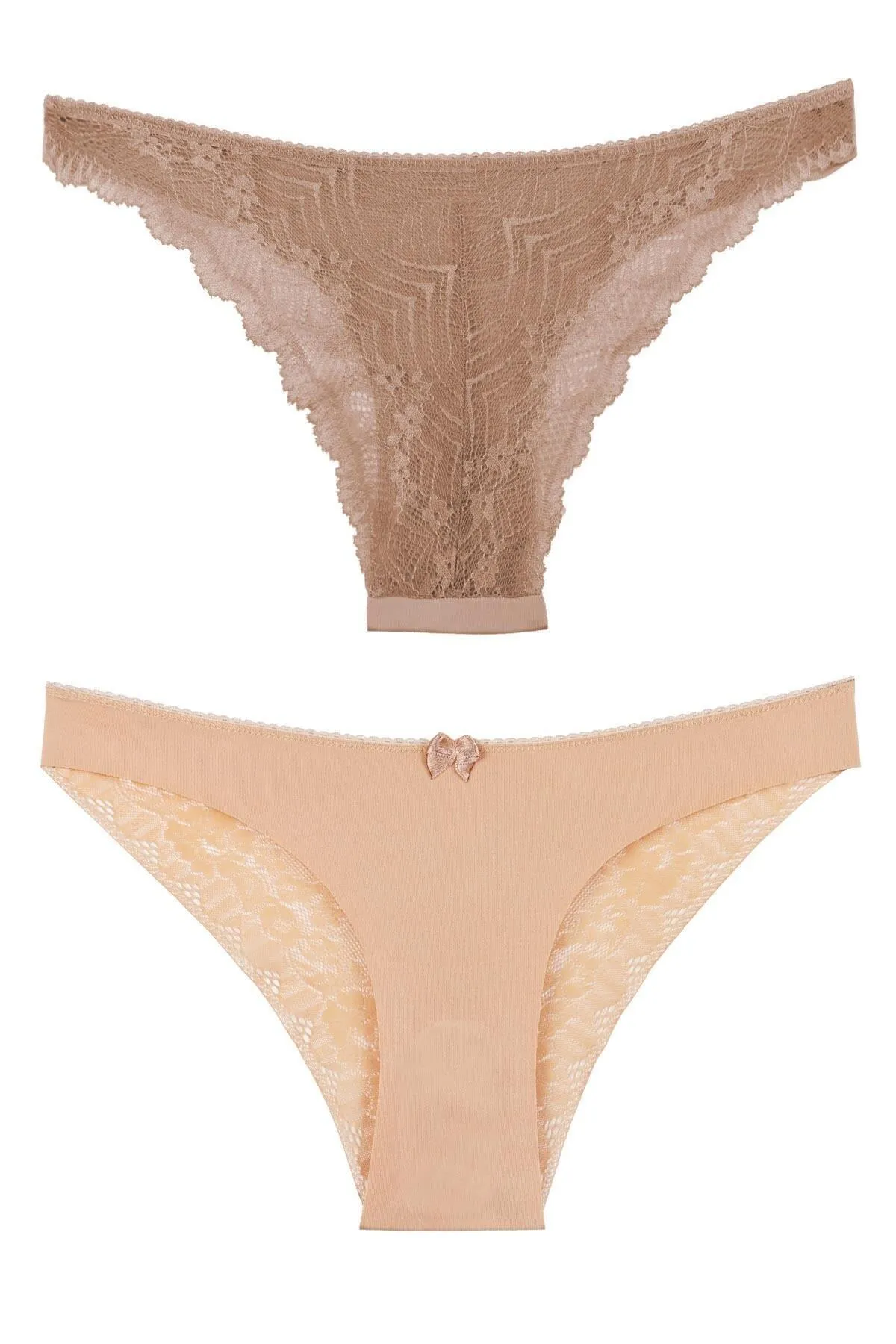 Sensu  Lasergeschnittenes 3-teiliges Höschenset mit brasilianischer Spitze für Damen – Kts3106