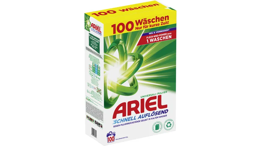 Ariel Universalwaschmittel Pulver schnell auflösend 6 kg