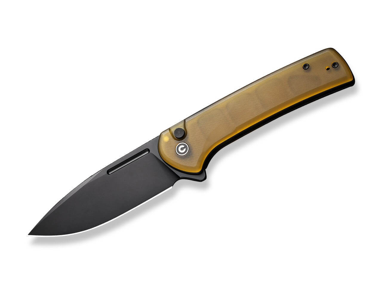 Conspirator Button Lock Ultem Amber & Black