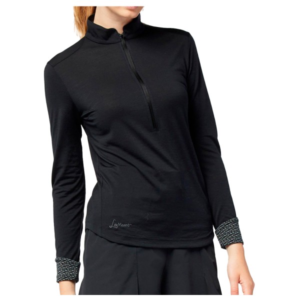 LaMunt - Women's Alexandra L/S Zip Tee - Merinolongsleeve