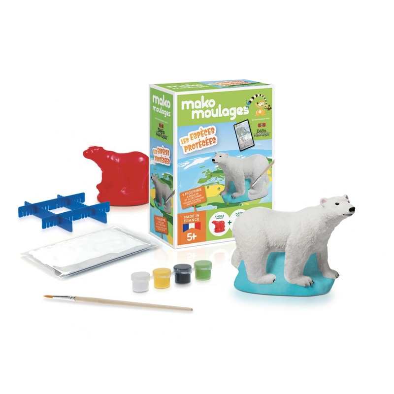Moulage Espéces protégées Ours polaire