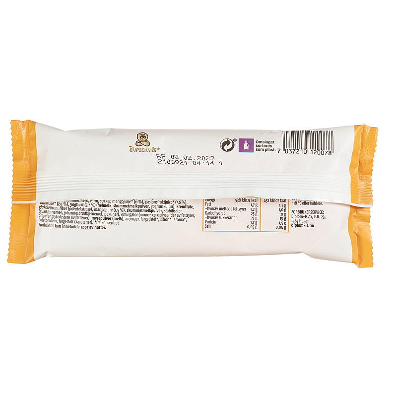 Diplom-is Dream mango og pasjonsfrukt