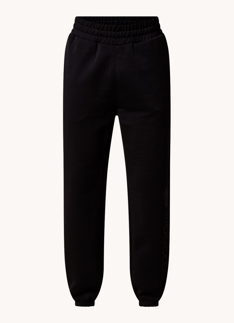 Pantaloni de trening Moncler conici cu logo brodat