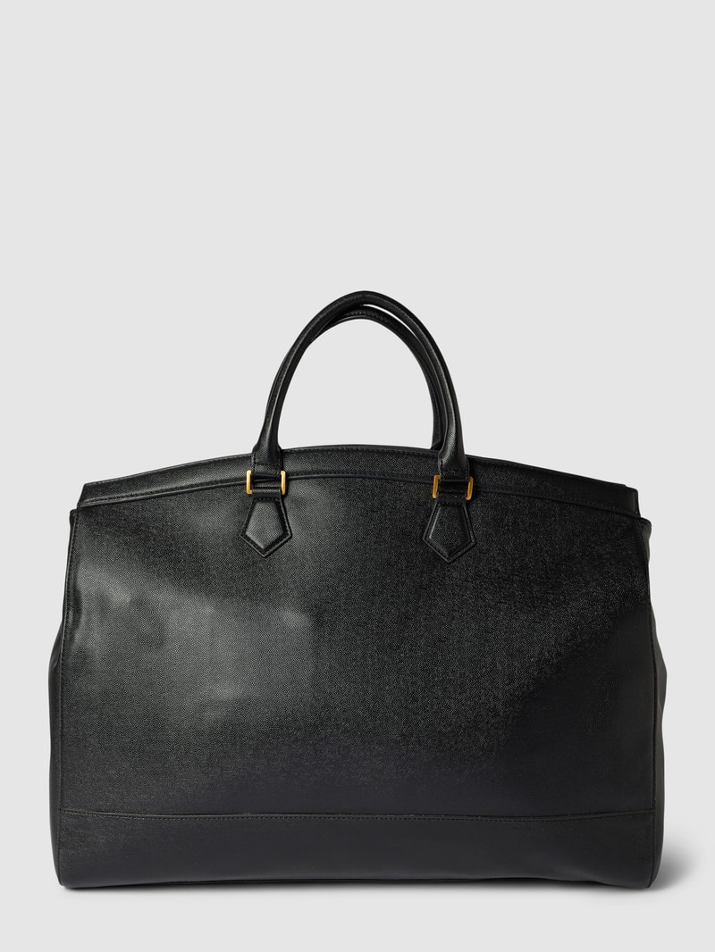 Weekender mit Label-Applikation Modell 'KING DUFFLE BAG' in schwarz