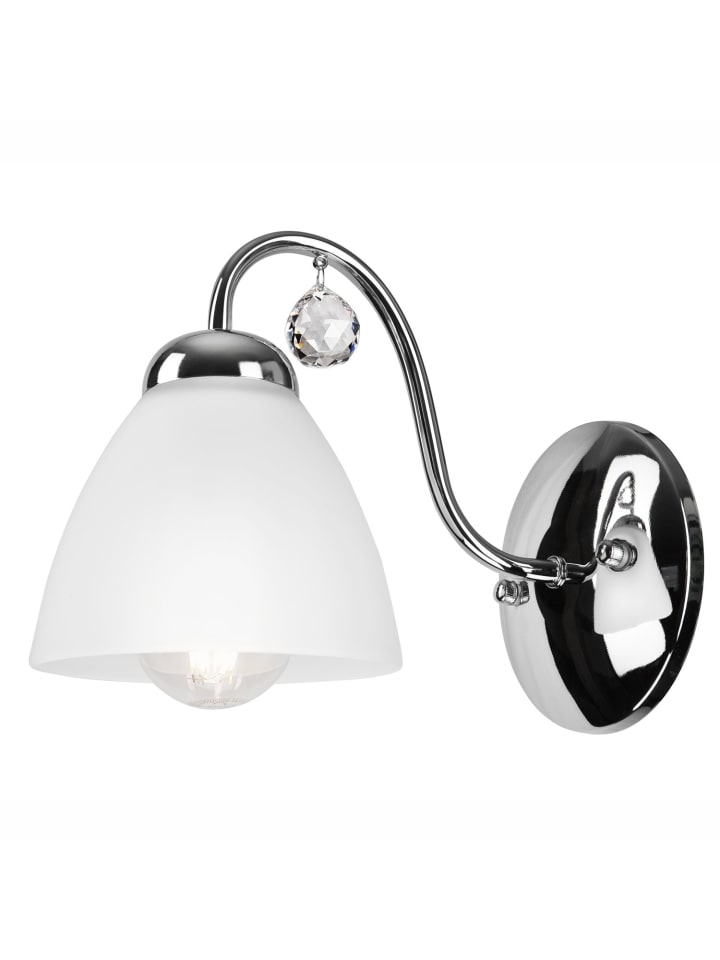 Licht-Erlebnisse Wandlampe in Chrom Weiß günstig kaufen onesize