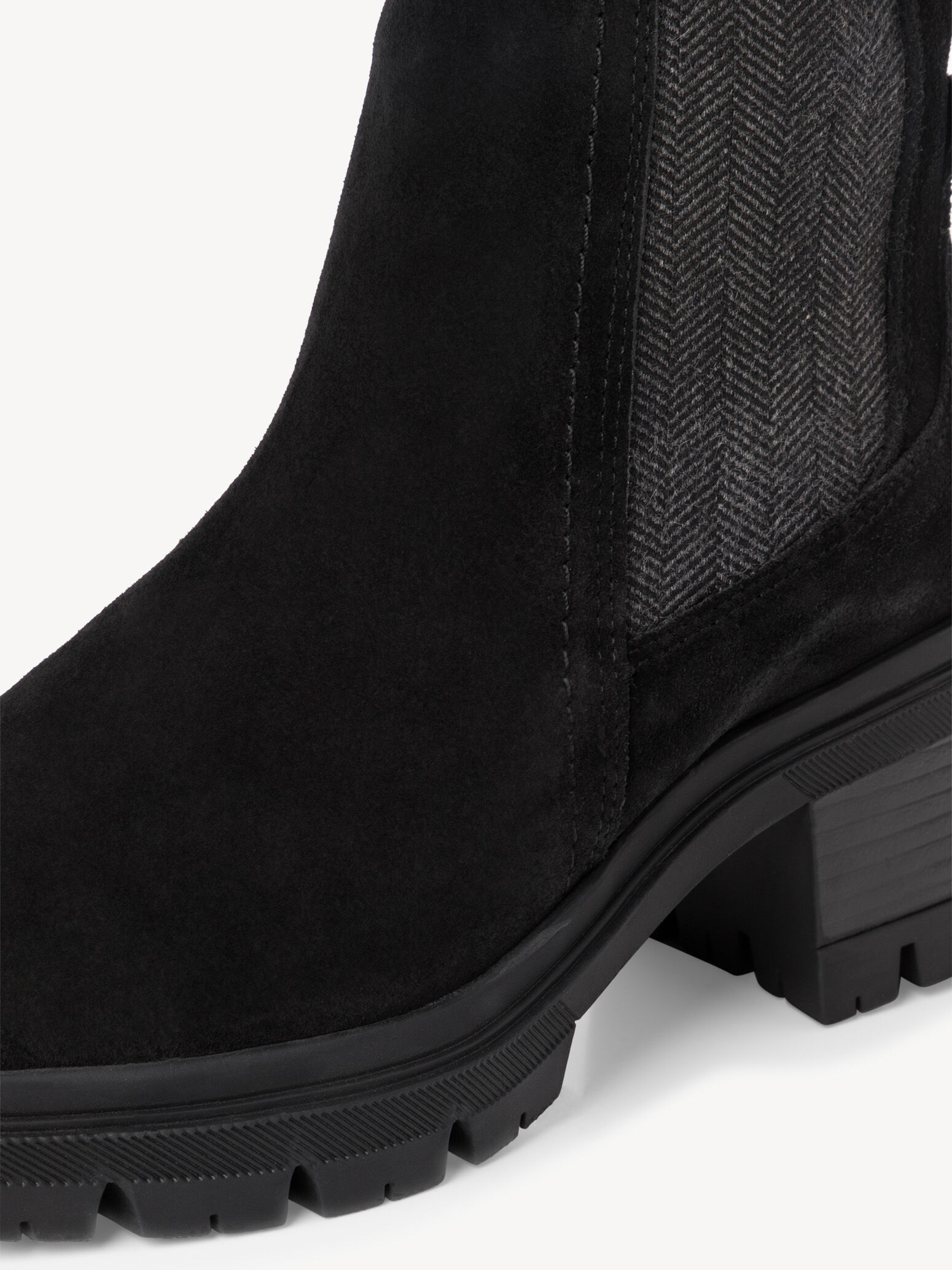 Bottine Chelsea en cuir - noir