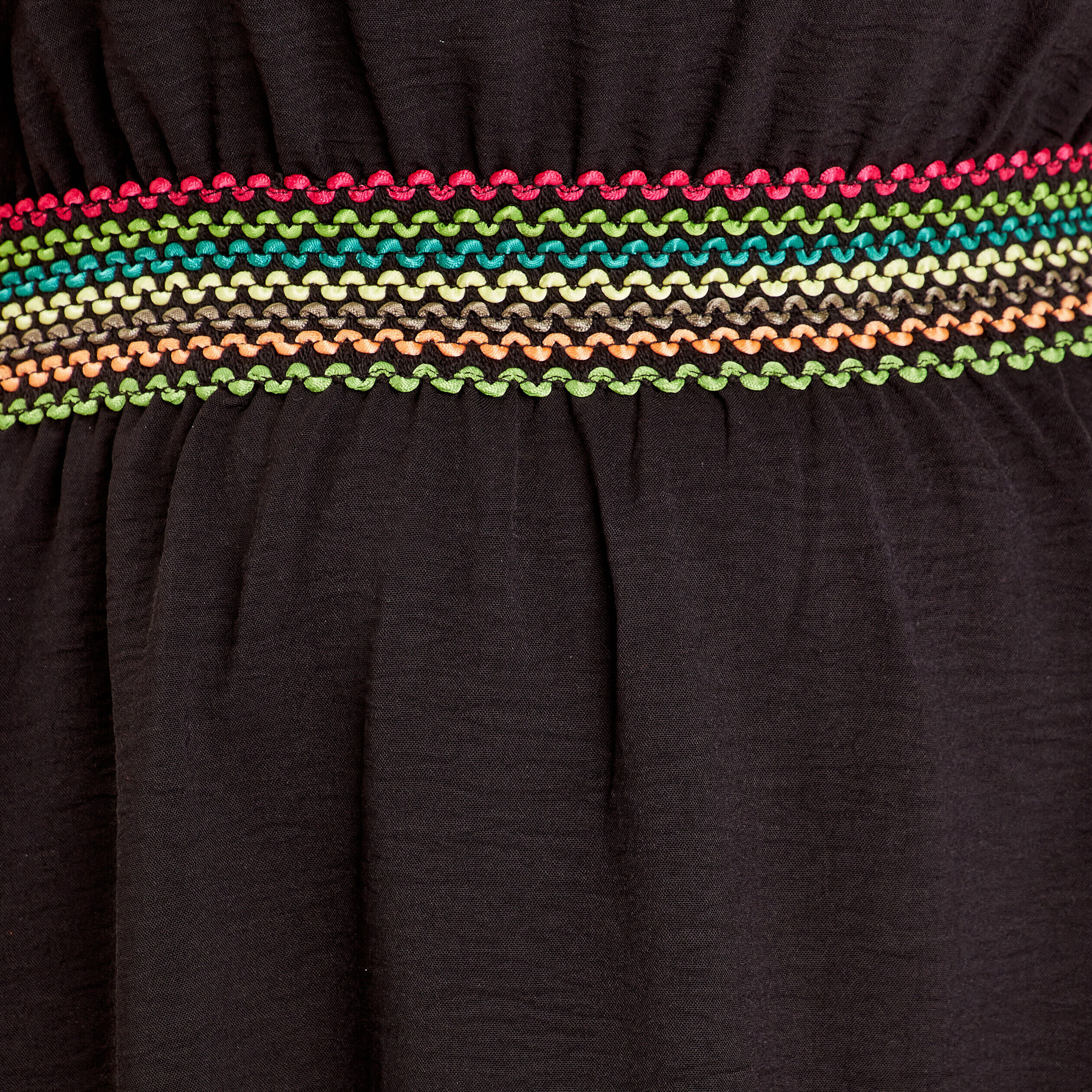 Robe évasée manches courtes noir femme | Cache Cache