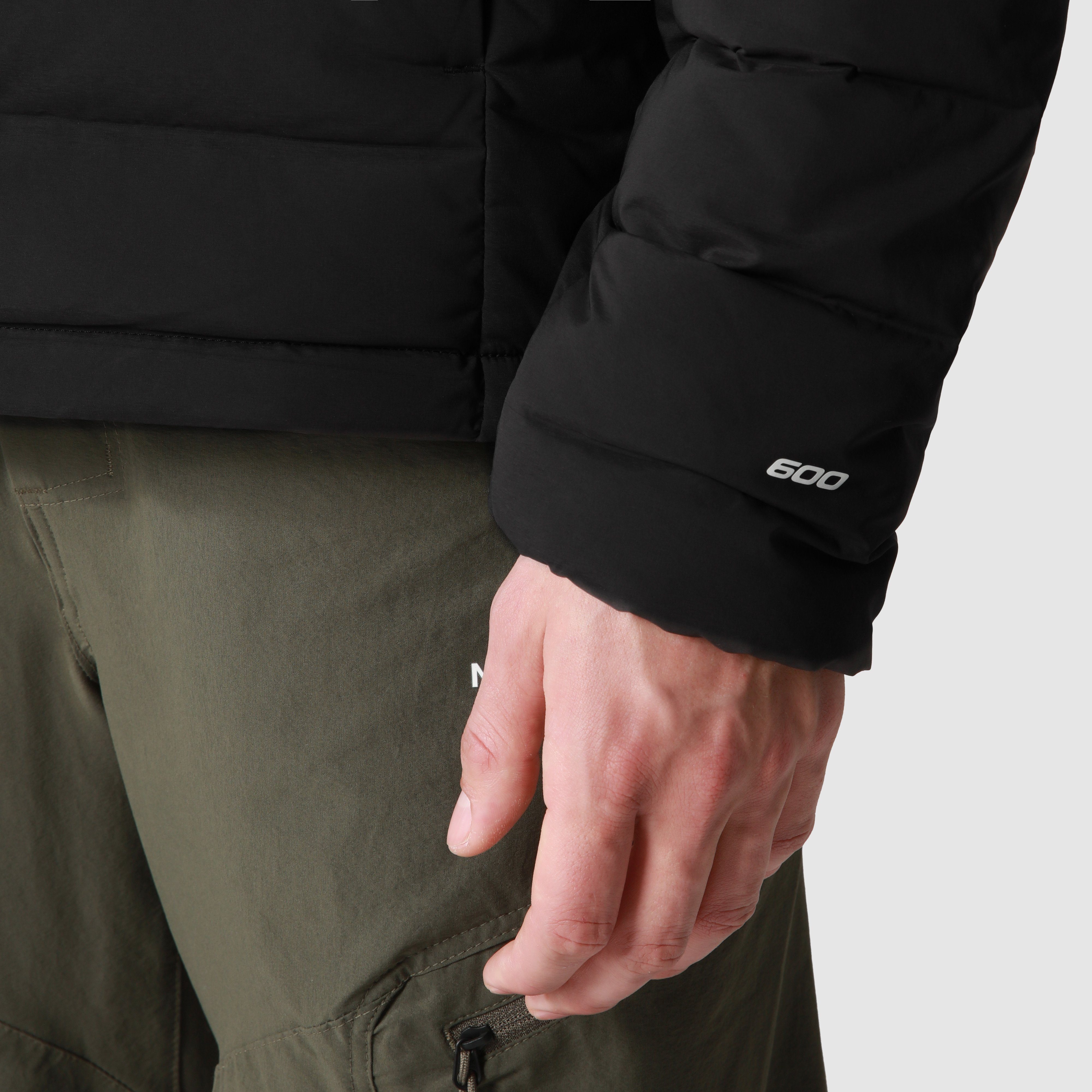 The North Face Daunenjacke M BELLEVIEW STRETCH DOWN HOODIE mit Logodruck