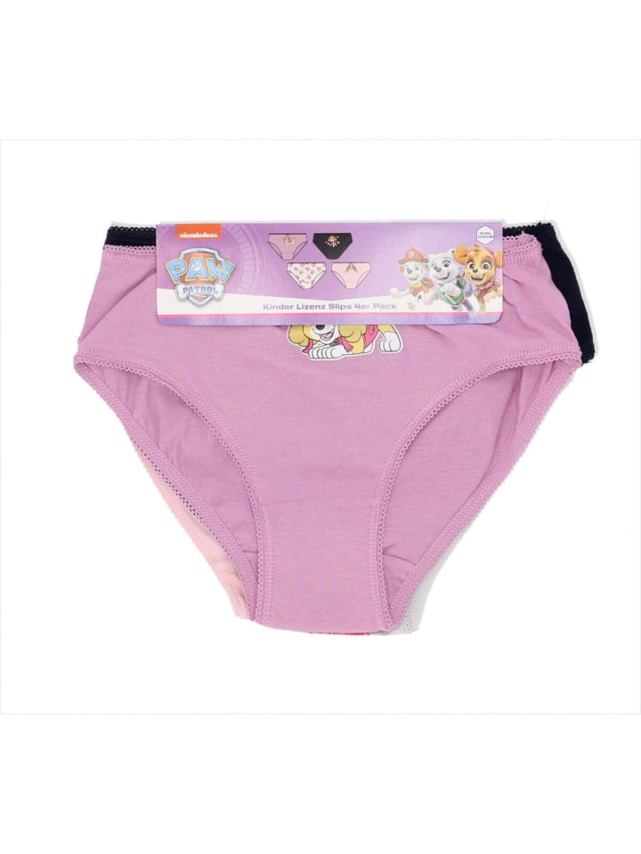 Paw Patrol 4-Pack Unterwäsche für Mädchen – Weiche Baumwolle in Mehrfarbig günstig kaufen