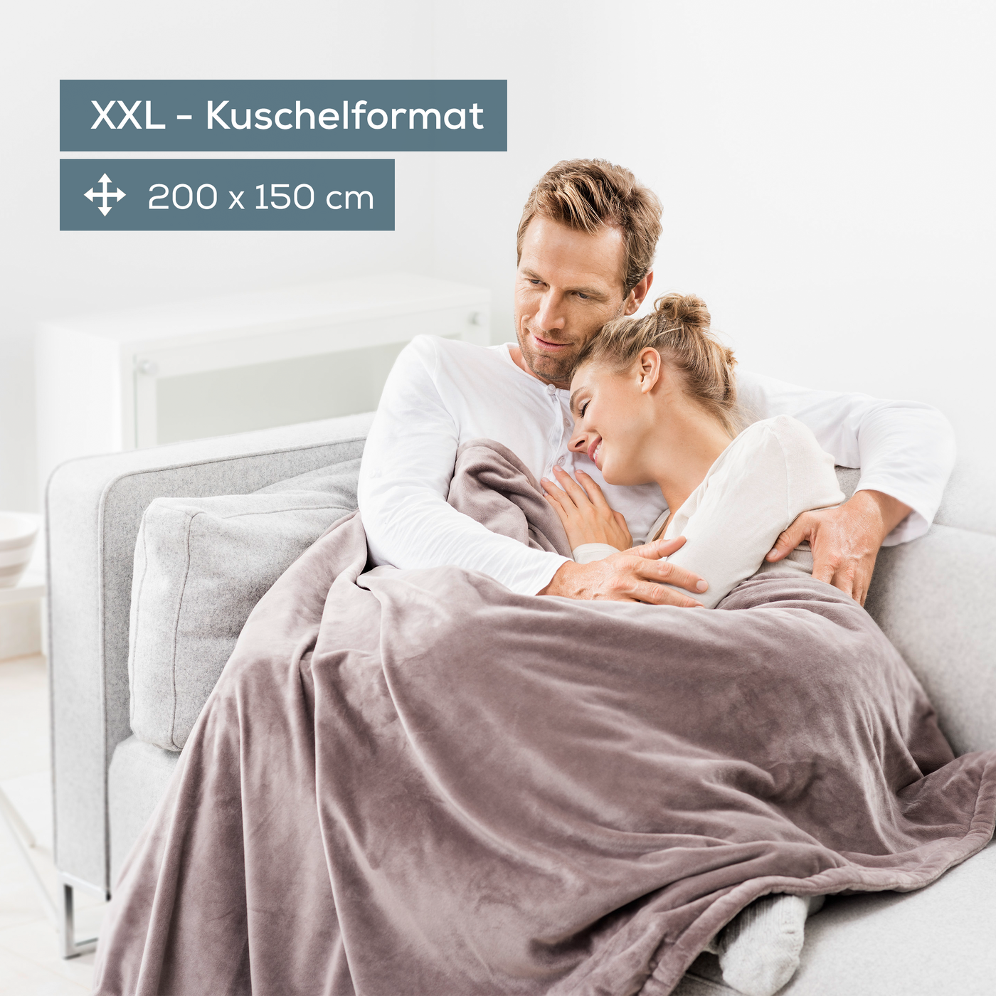Wärmezudecke Beurer HD 150 XXL Cosy Taupe-Heizdecke mit weichem & fusselfreiem Obermaterial im XXL-Format