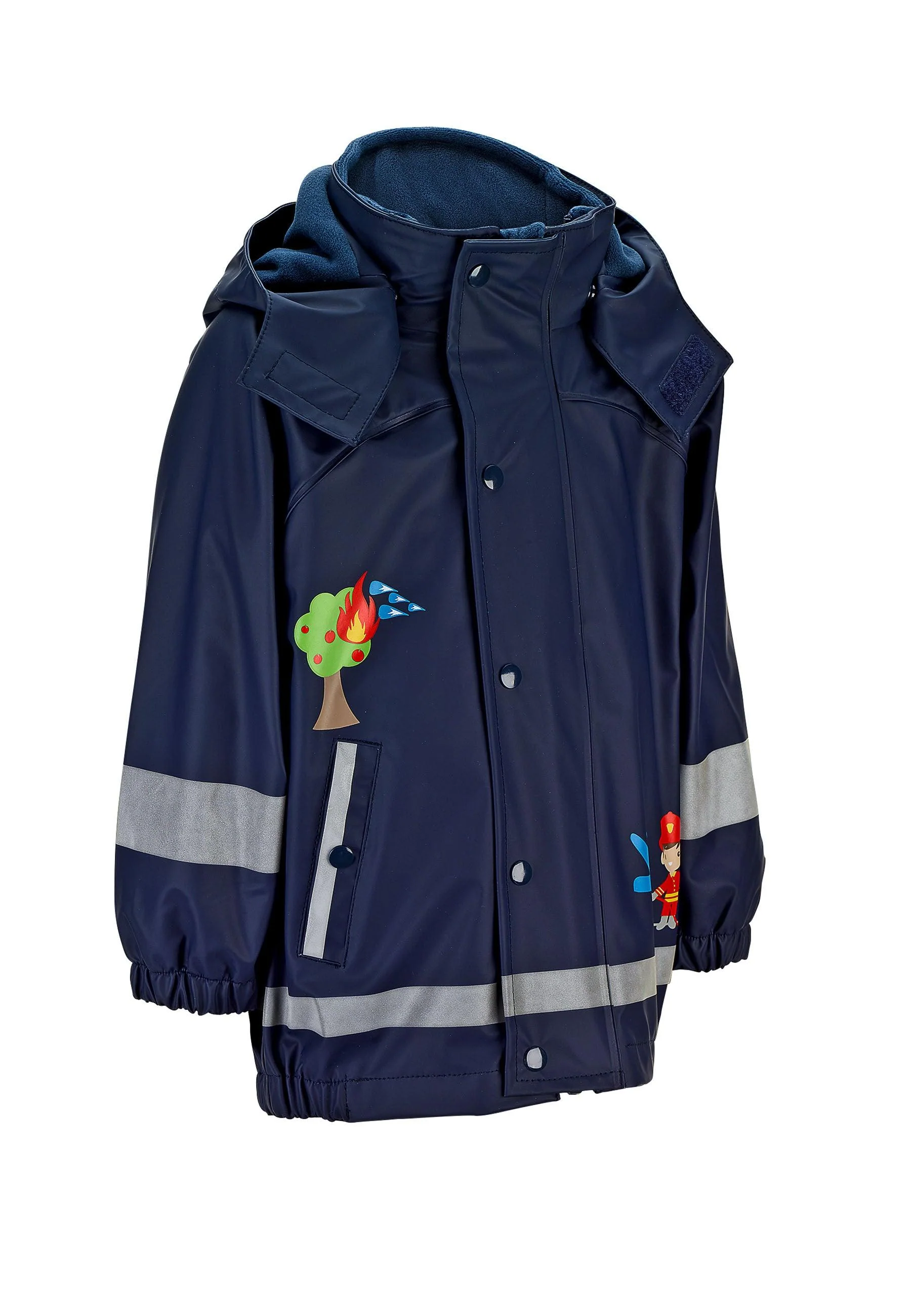 Regenjacke mit Innenjacke und Feuerwehrprint