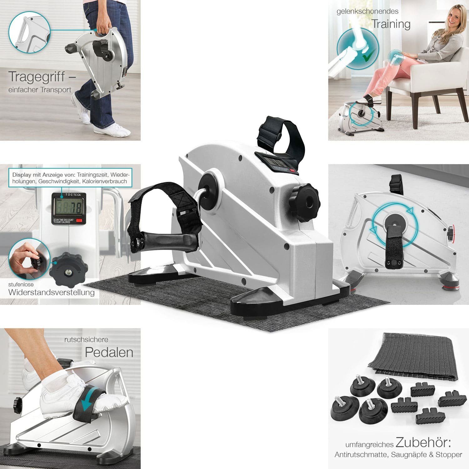 aktivshop Heimtrainer 2.0 (mini), mit Anti Rutschmatte