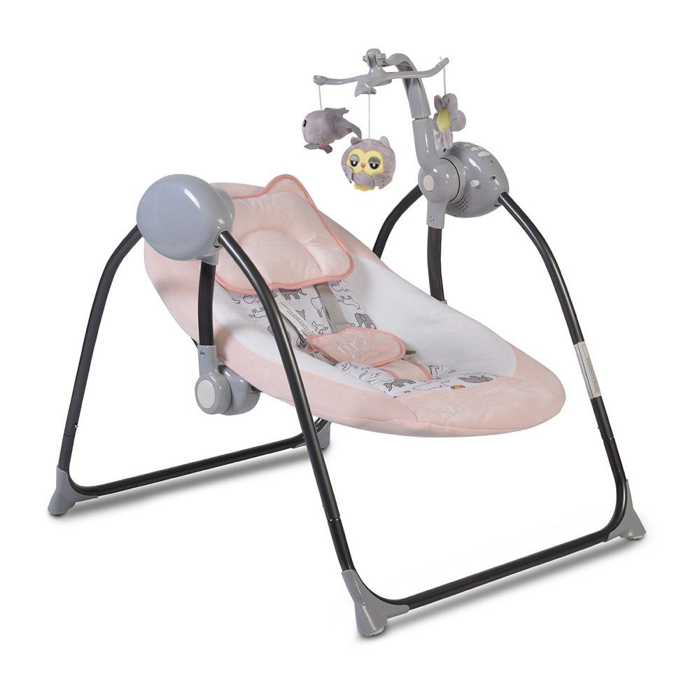 Moni Babywippe Babywippe ZaZu Spielbogen, Spielbogen Musikfunktion Schaukelfunktion Timer