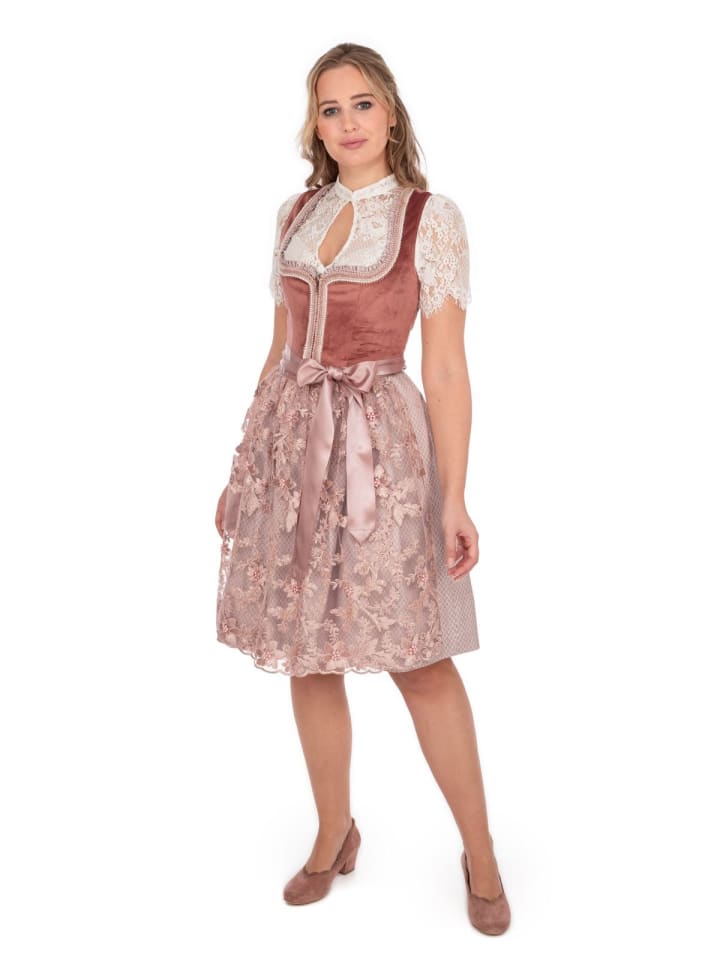 KRÜGER Midi Dirndl 415466 in rose günstig kaufen