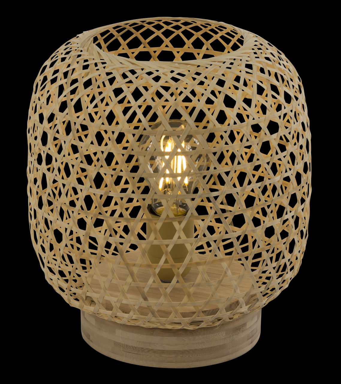 Globo Lighting - MIRENA - Tischleuchte Bambus naturfarben, 1x E27