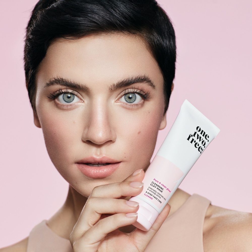 one.two.free! Cleansing Clay Mask Masque nettoyant Visage