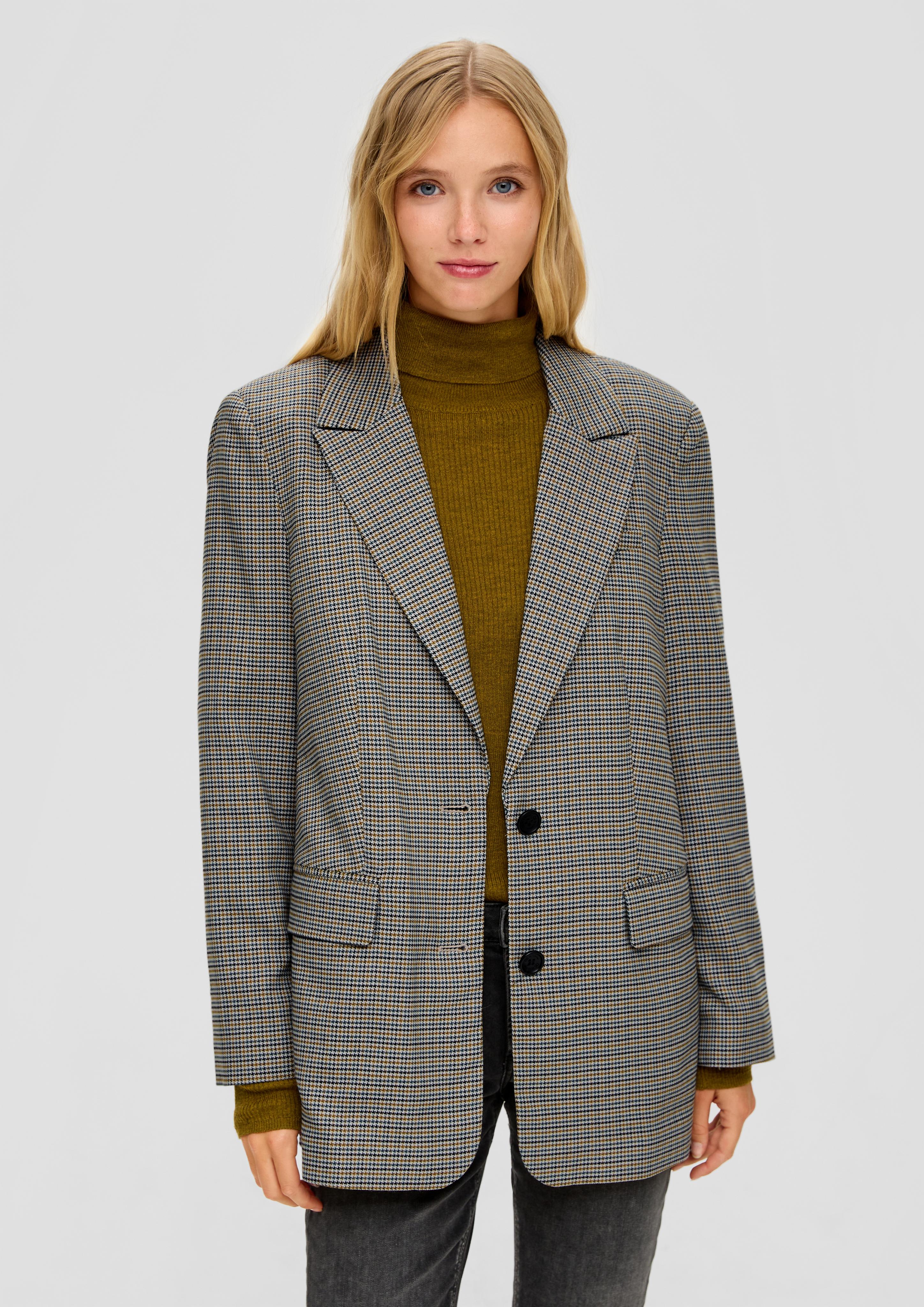 Blazer mit Hahnentrittmuster  2134900-02N0