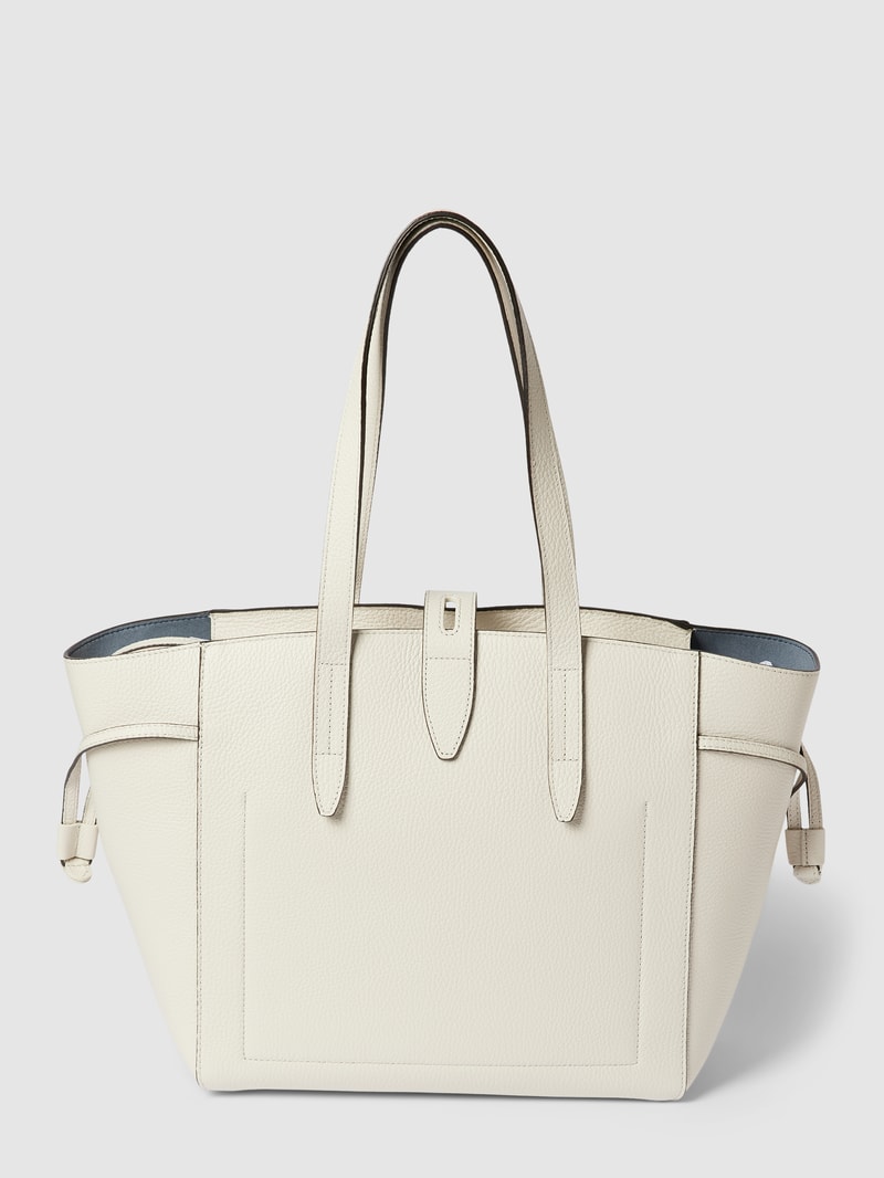 Shopper mit Label-Detail Modell 'NET' in offwhite