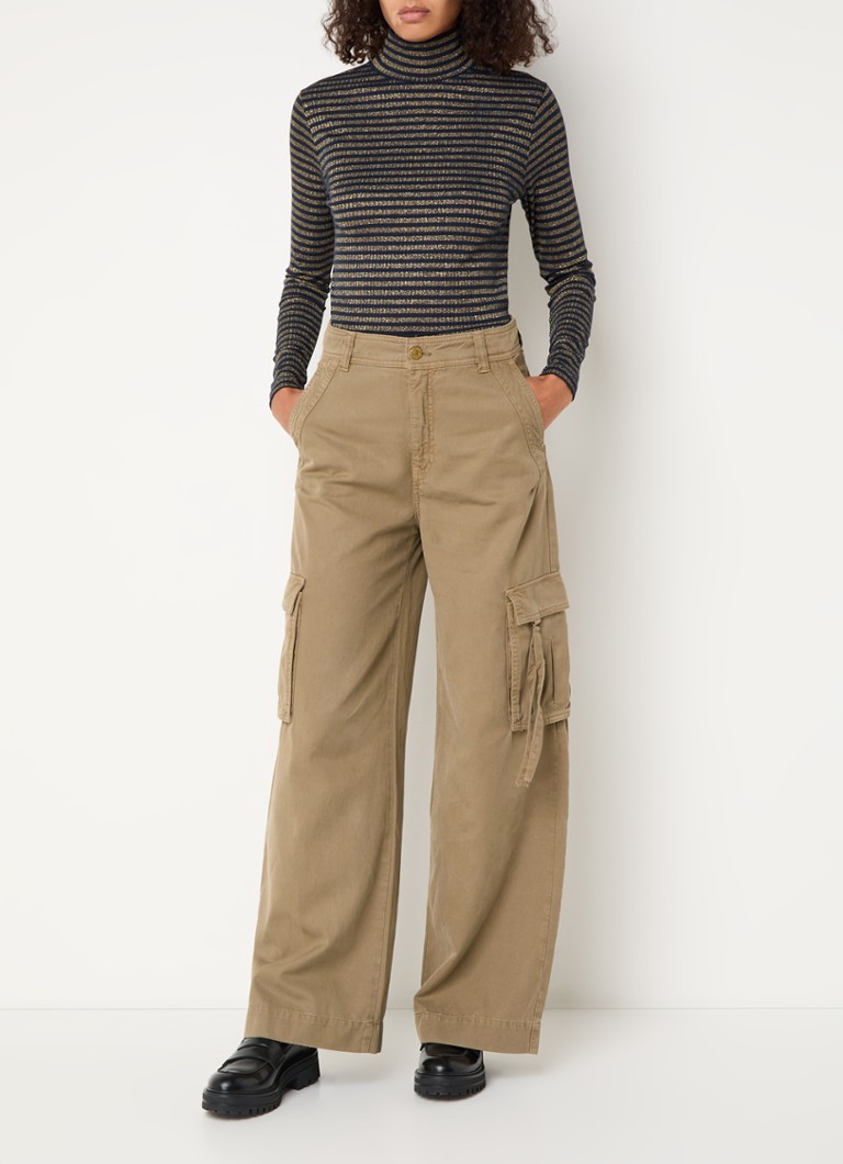 Summum Fine-knit top with stripe print and lurex