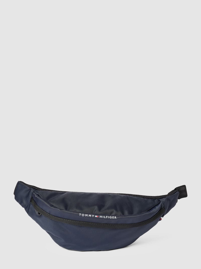 Bauchtasche mit Label-Details Modell 'SKYLINE' in marineblau