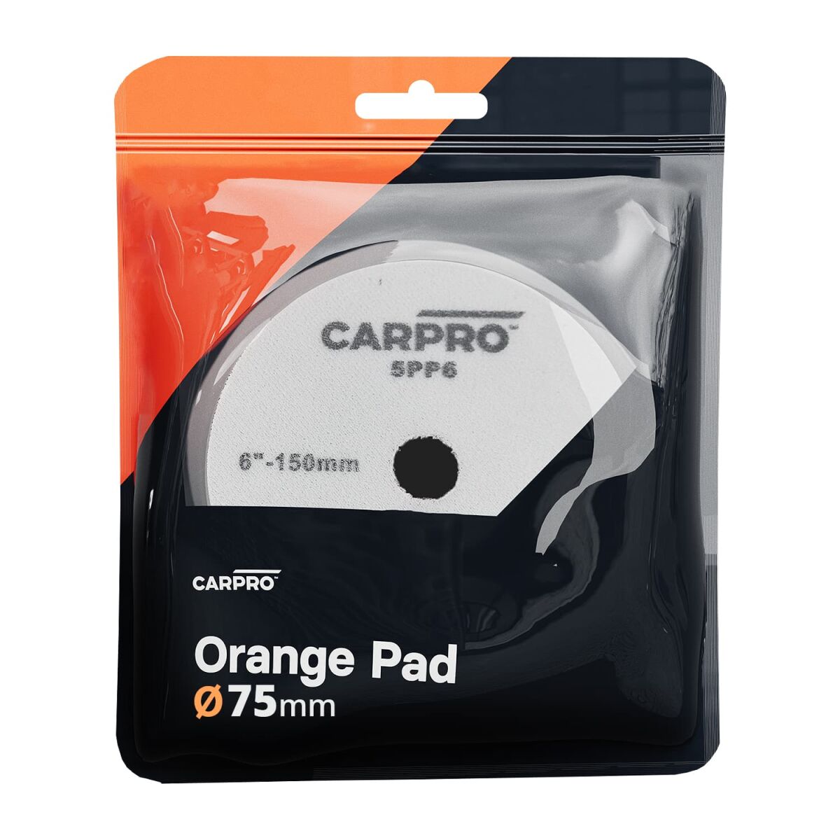 CarPro Orange Polierpad 75mm medium