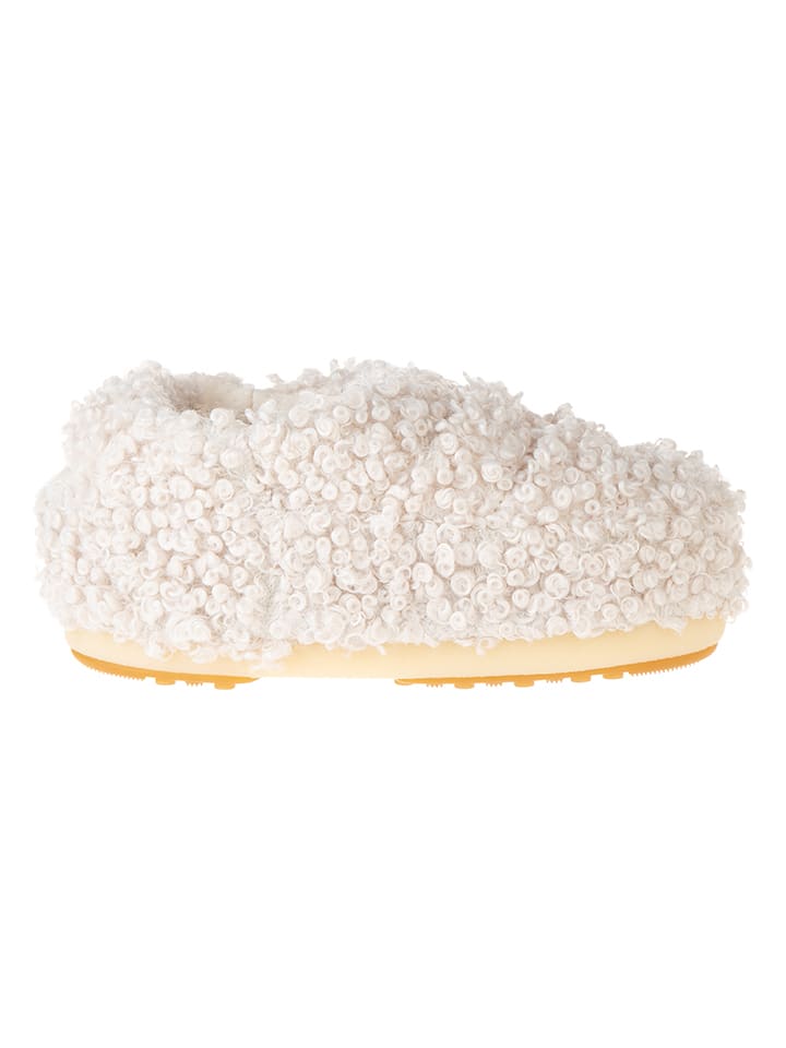 Moon Boot Hausschuhe in Creme günstig kaufen