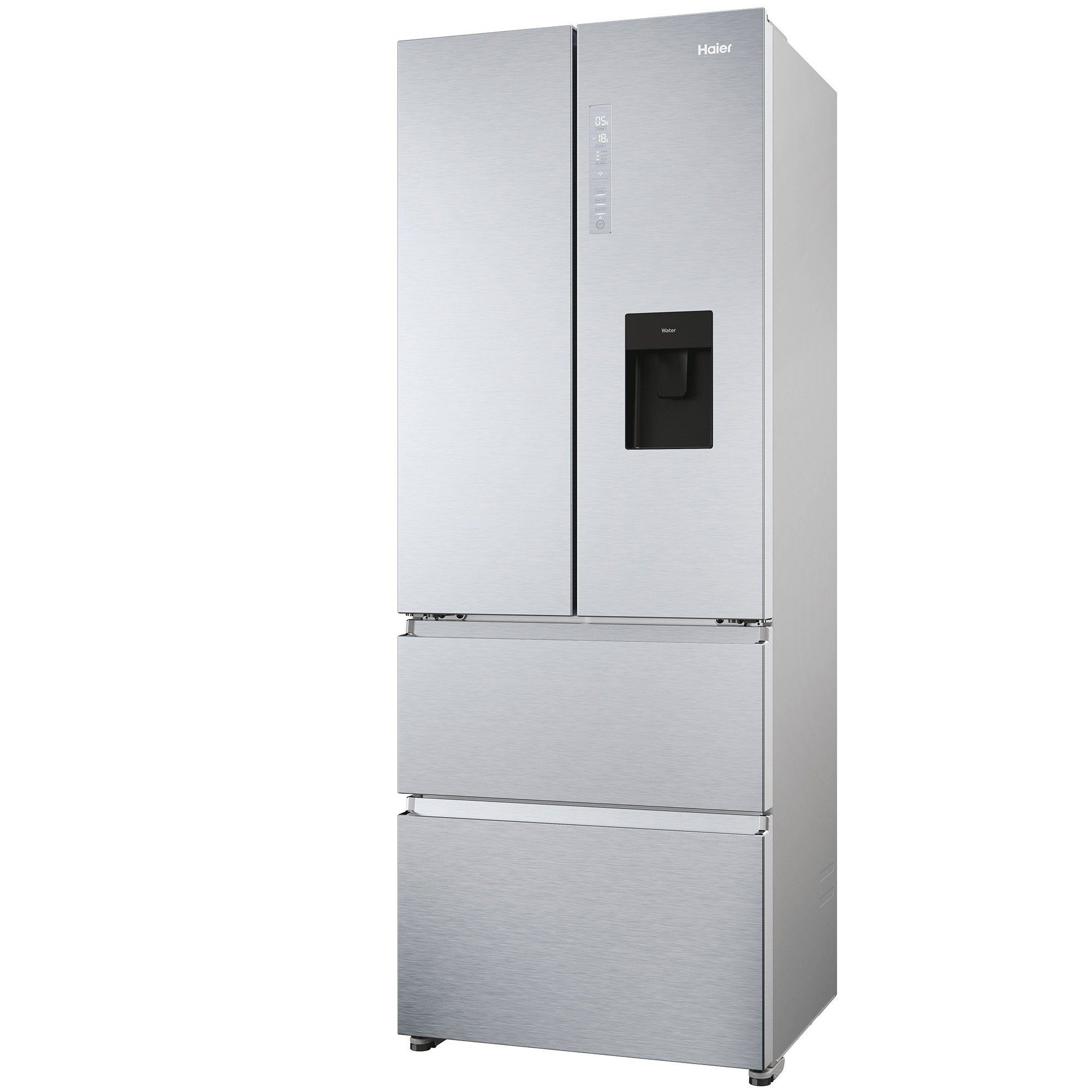 Haier French Door HFR5719EWMG, 190 cm hoch, 70 cm breit, 1,8 l Wasserspender, Total NoFrost, Super Kühl-& Gefrierfunktion