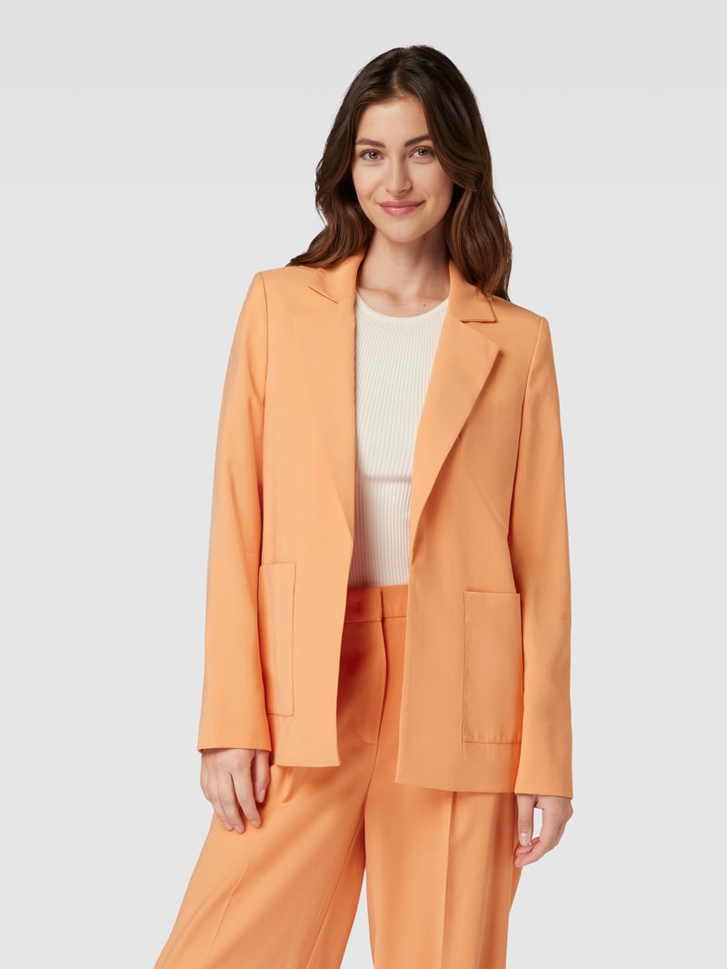Blazer mit offener Vorderseite in apricot