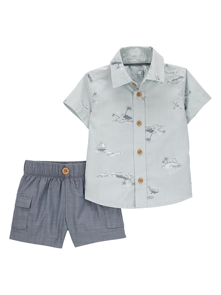 carter's 2tlg. Outfit in Hellblau/ Blau günstig kaufen