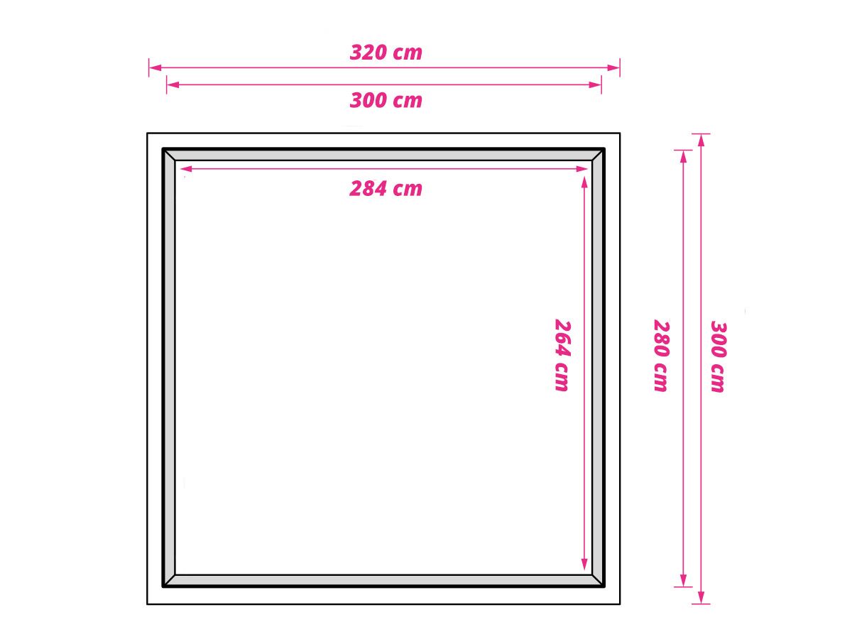 Obelink Air Bodenplane 300 x 320 cm