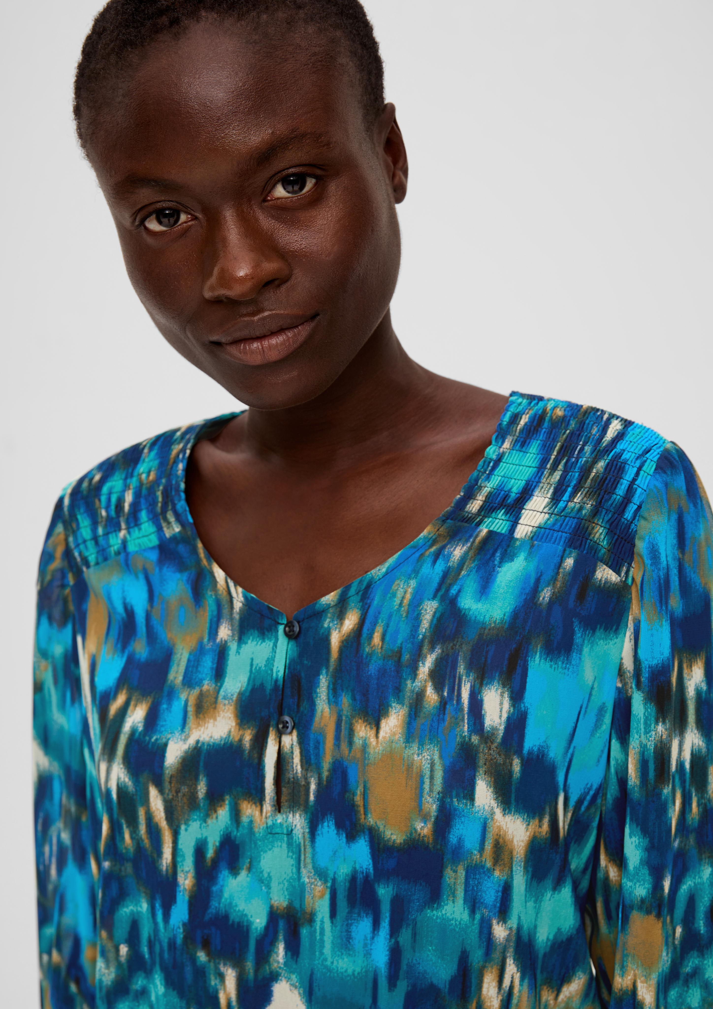 Chiffonbluse mit Allover-Print  2135658-59A0