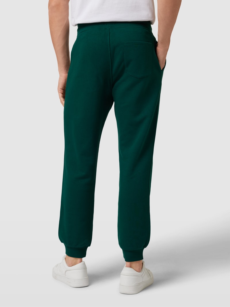Sweatpants mit elastischem Bund in dunkelgrün