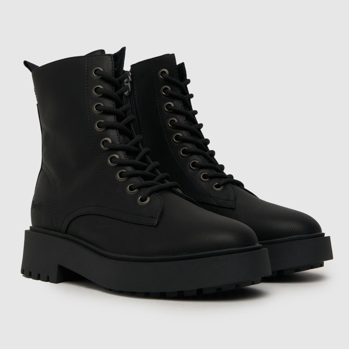 Blowfish Malibu – Svarta rhodan bikerboots i spets