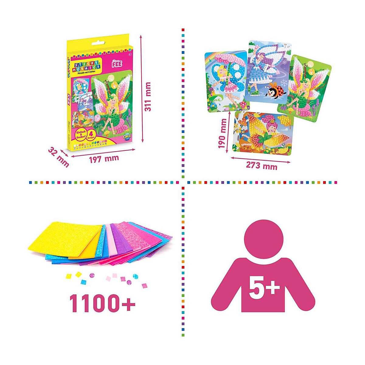Sticky Mosaics Funkelnde Bilder Fee